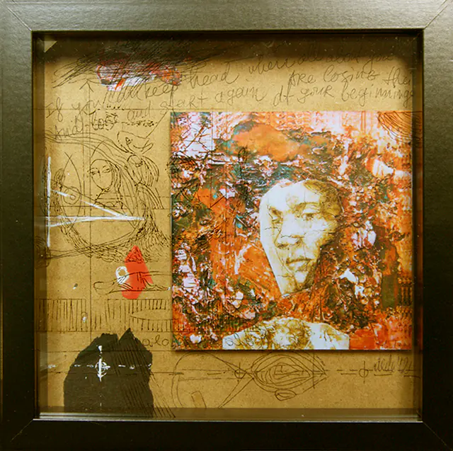 Artwork in Objects in Boxes, a series by Desislava Deneva (DEDE).