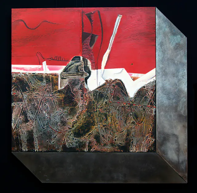 Artwork in Objects in Boxes, a series by Desislava Deneva (DEDE).